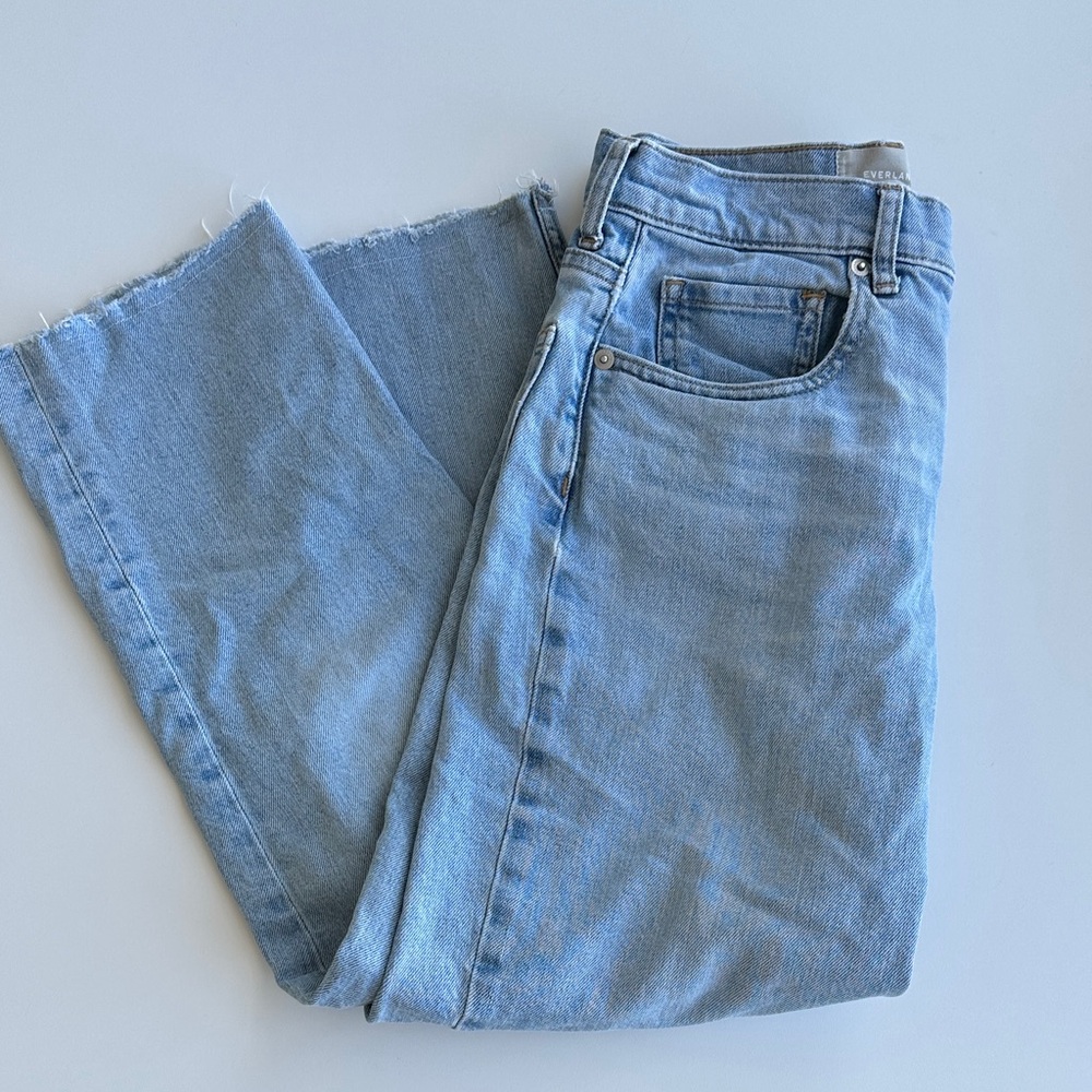 Everlane Sky Blue Ankle Cheeky Jean